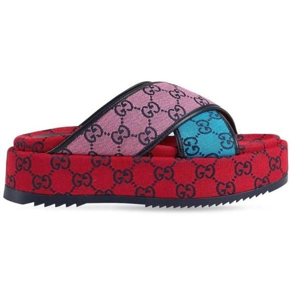 Gucci slides multicolor Clearance